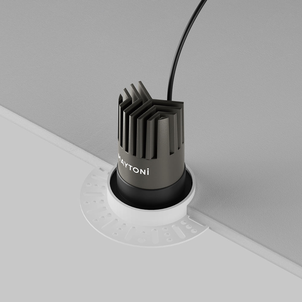 Maytoni downlight Dip LED 50° zapustené kruhové svietidlo čierne