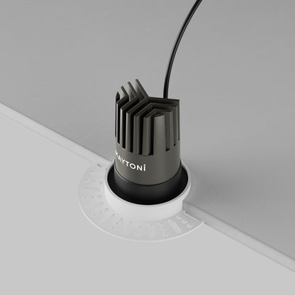 Maytoni downlight Dip LED 50° zapustené kruhové svietidlo čierne