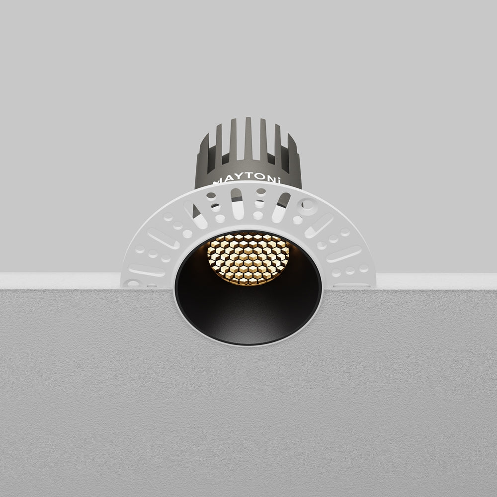 Maytoni downlight Dip LED 50° zapustené kruhové svietidlo čierne