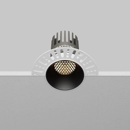 Maytoni downlight Dip LED 50° zapustené kruhové svietidlo čierne