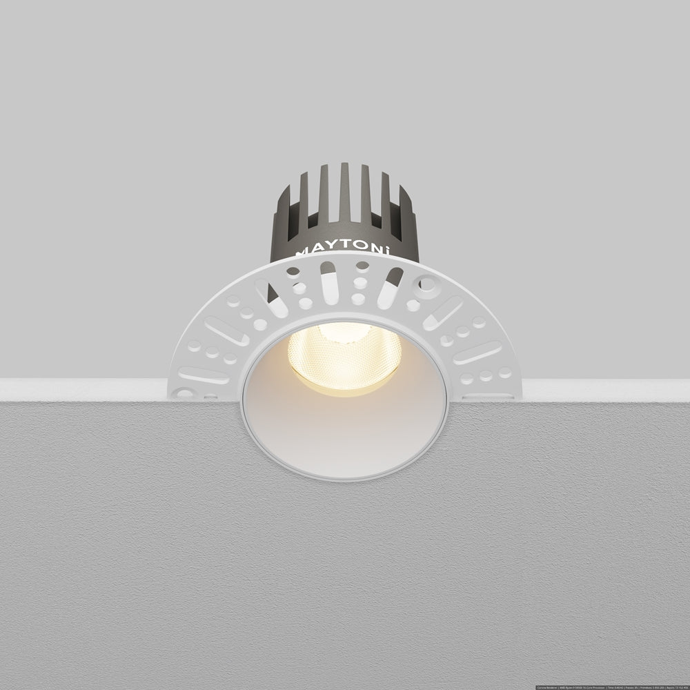 Maytoni downlight Dip LED 50° zapustené kruhové svietidlo biele