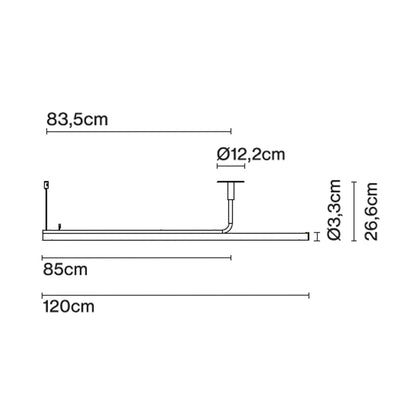 Marset Ambrosia Pro LED RSC 120/180 závesné lineárne svietidlo