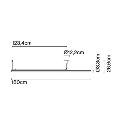 Marset Ambrosia Pro LED RSC 120/180 závesné lineárne svietidlo