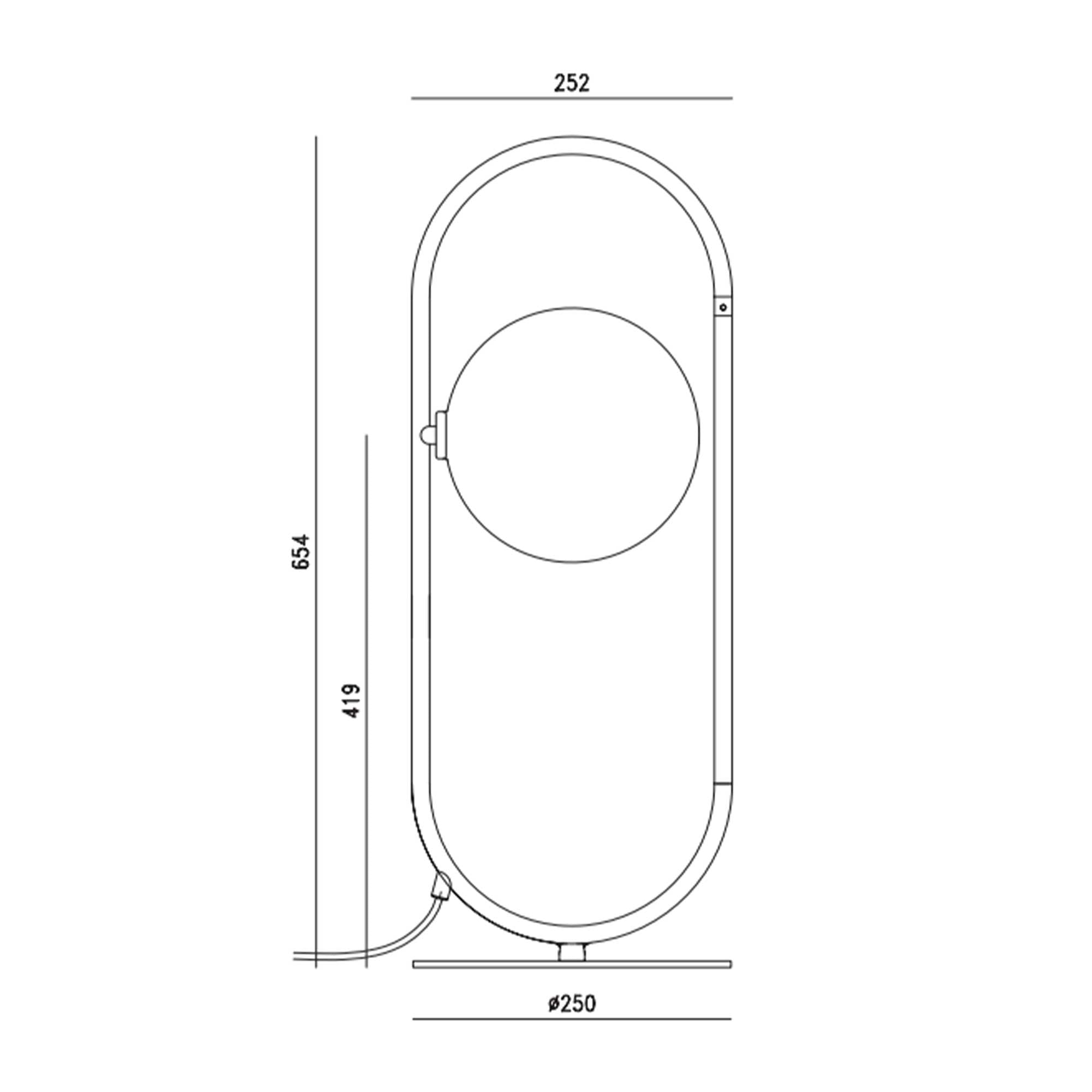 Aromas Abbacus G9 stolní svítidlo