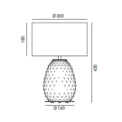 Aromas Cactus E27 stolní svítidlo