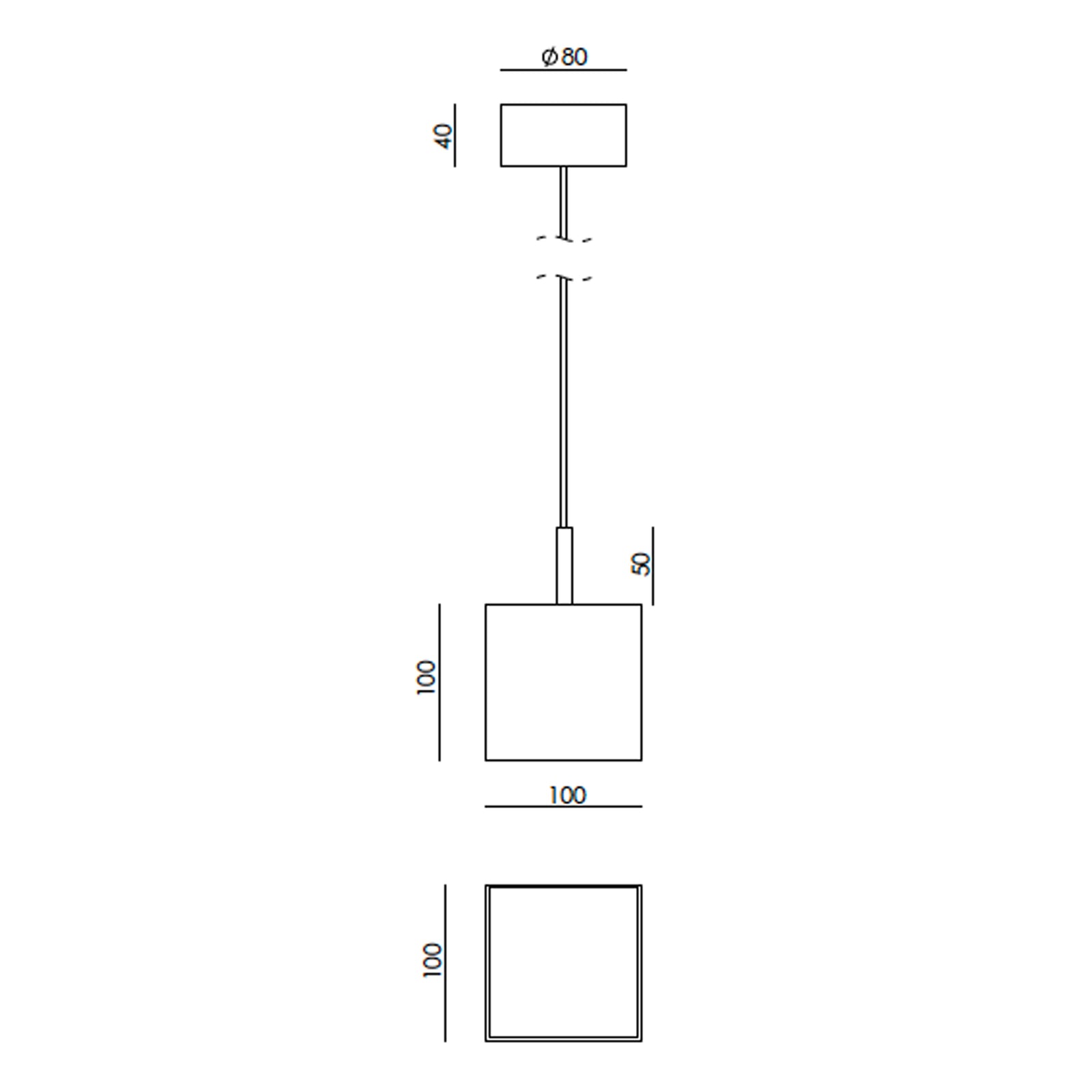 Závesné svietidlo Aromas Cubic G9 alabaster