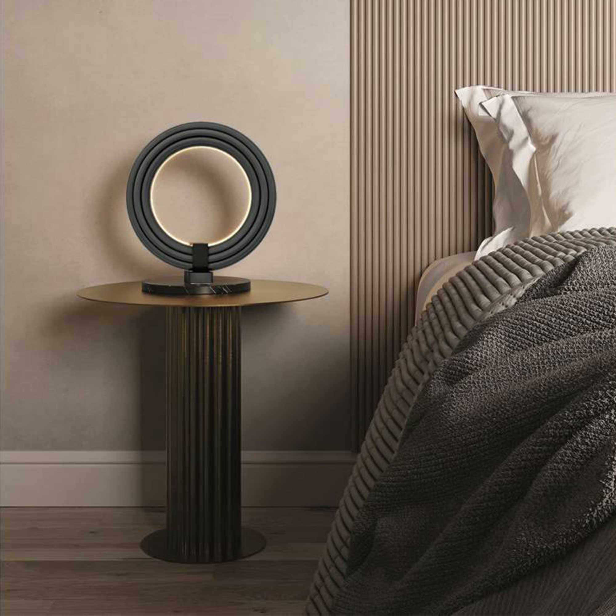 Aromas Elli LED stolní kruhové svítidlo stmívatelné