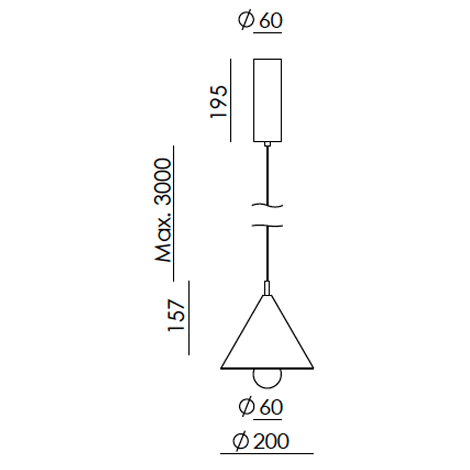 Aromas Marg LED závěsné svítidlo