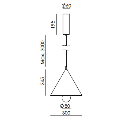 Aromas Marg LED závěsné svítidlo
