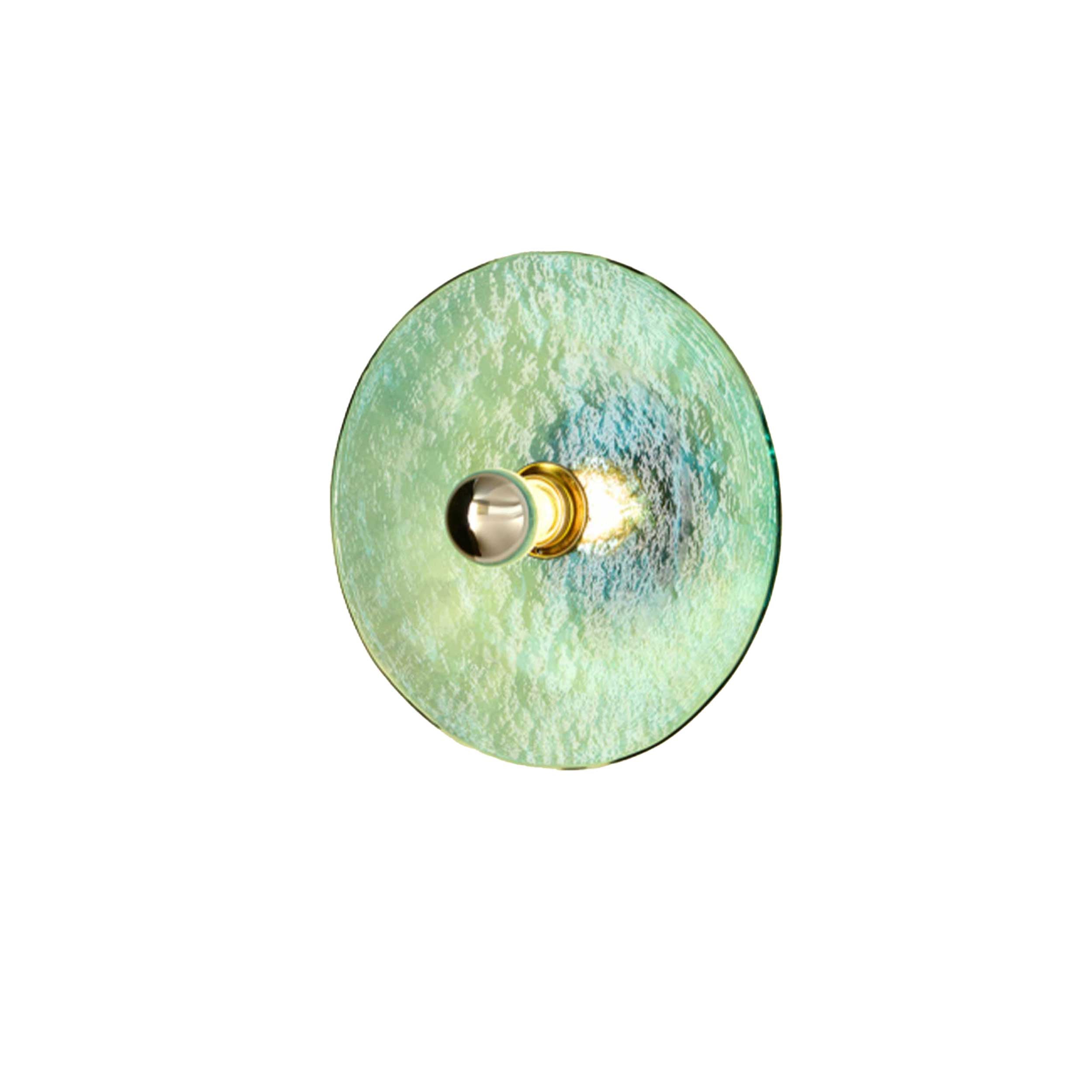 Sklenená nástenná svietidlo Aromas Nold E27