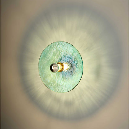 Sklenená nástenná svietidlo Aromas Nold E27