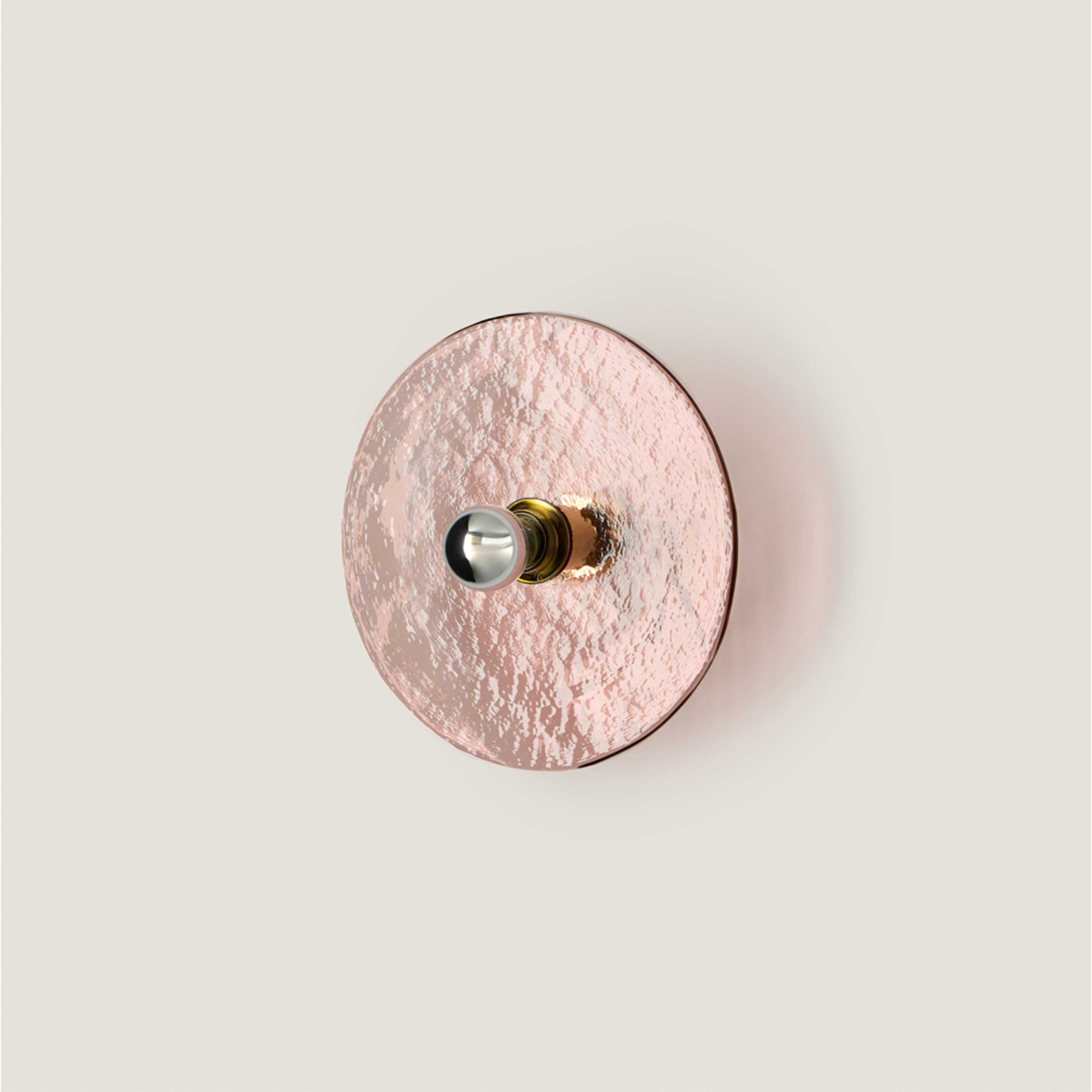 Sklenená nástenná svietidlo Aromas Nold E27