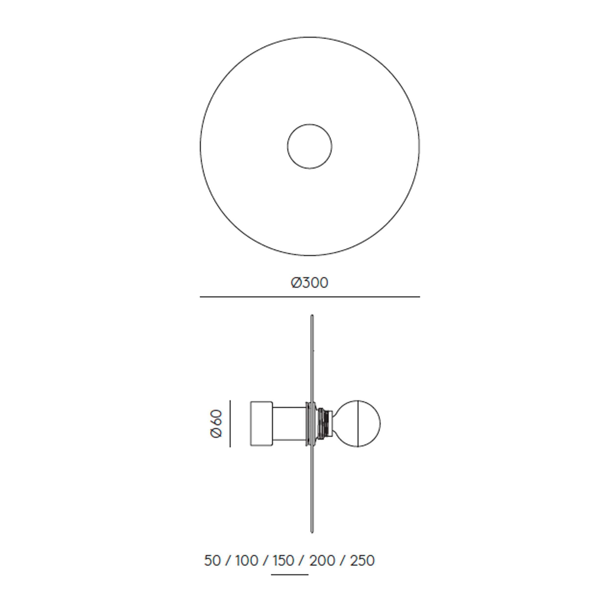 Sklenená nástenná svietidlo Aromas Nold E27