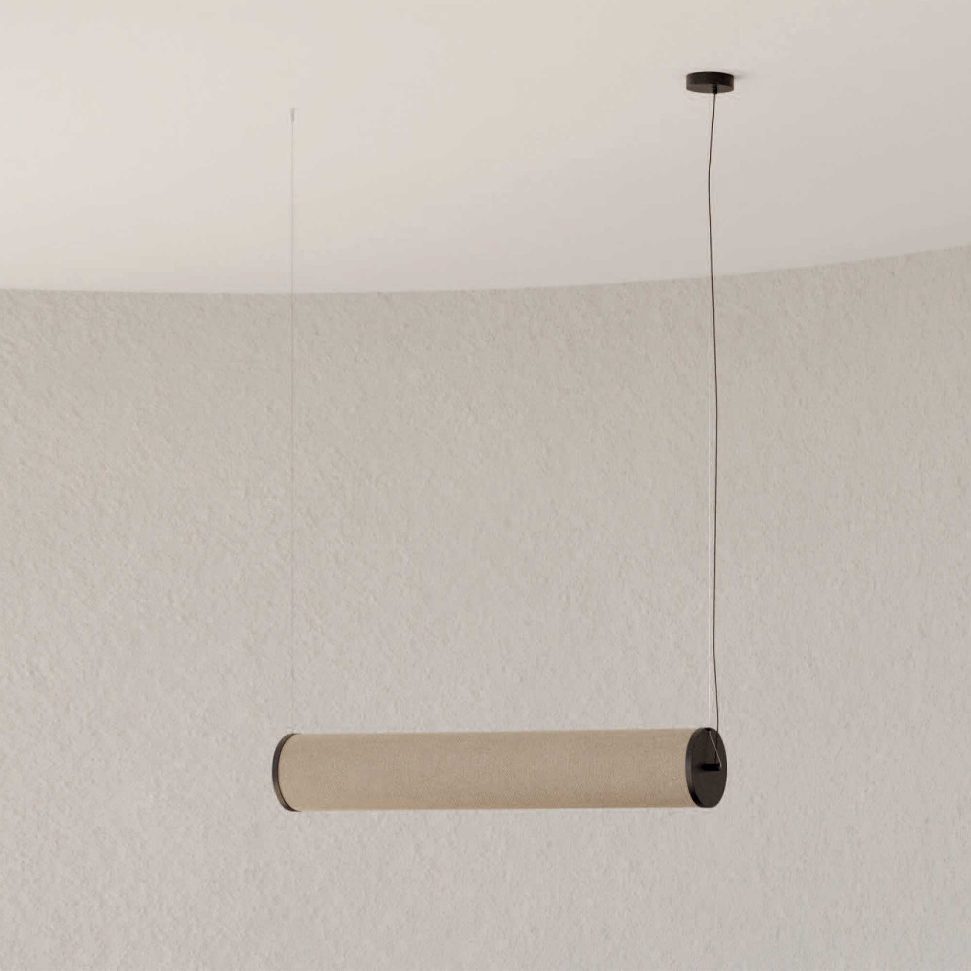 Aromas Nooi L T8 závěsné svítidlo lněné