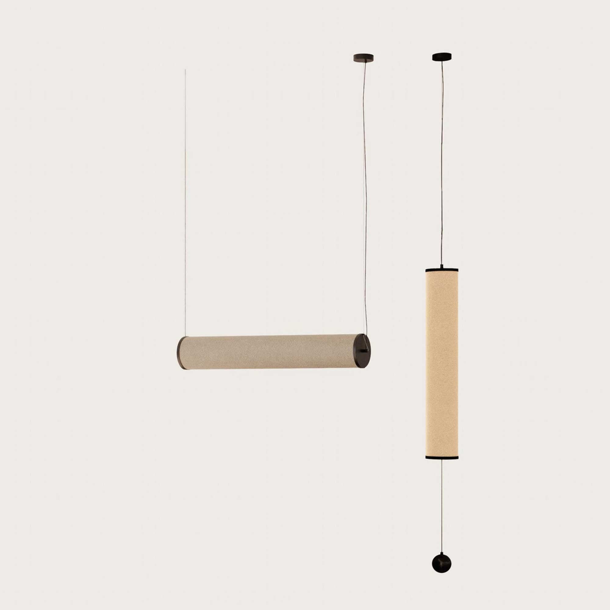 Aromas Nooi L T8 závěsné svítidlo lněné