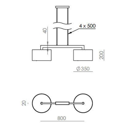 Aromas Rems E27 závěsné kožené svítidlo