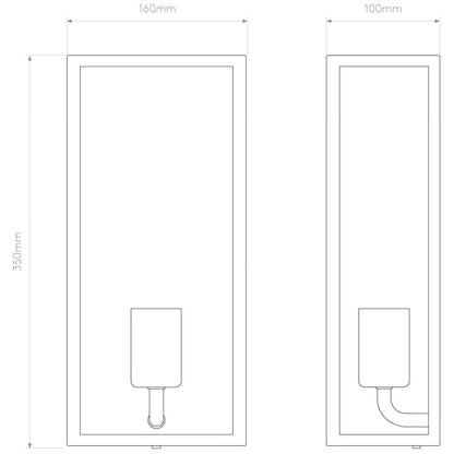 Astro Messina E27 nástěnné svítidlo IP44