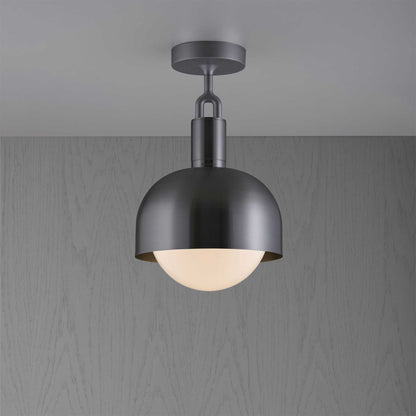 Buster & Punch Forked Globe Shade E27 stropní opálové svítidlo
