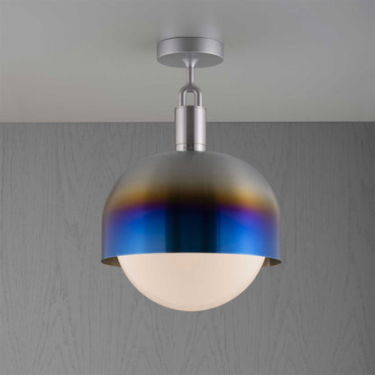 Buster & Punch Forked Globe Shade E27 stropní opálové svítidlo