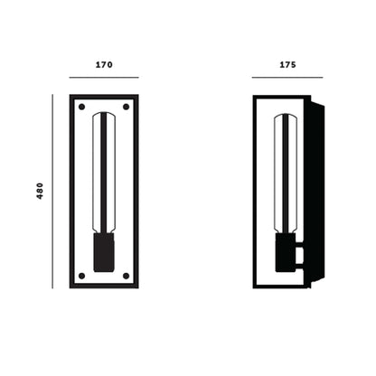 Buster & Punch E27 Caged nástěnné mramorové svítidlo