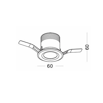 Mini Spotlight LED zápustné venkovní svítidlo IP65