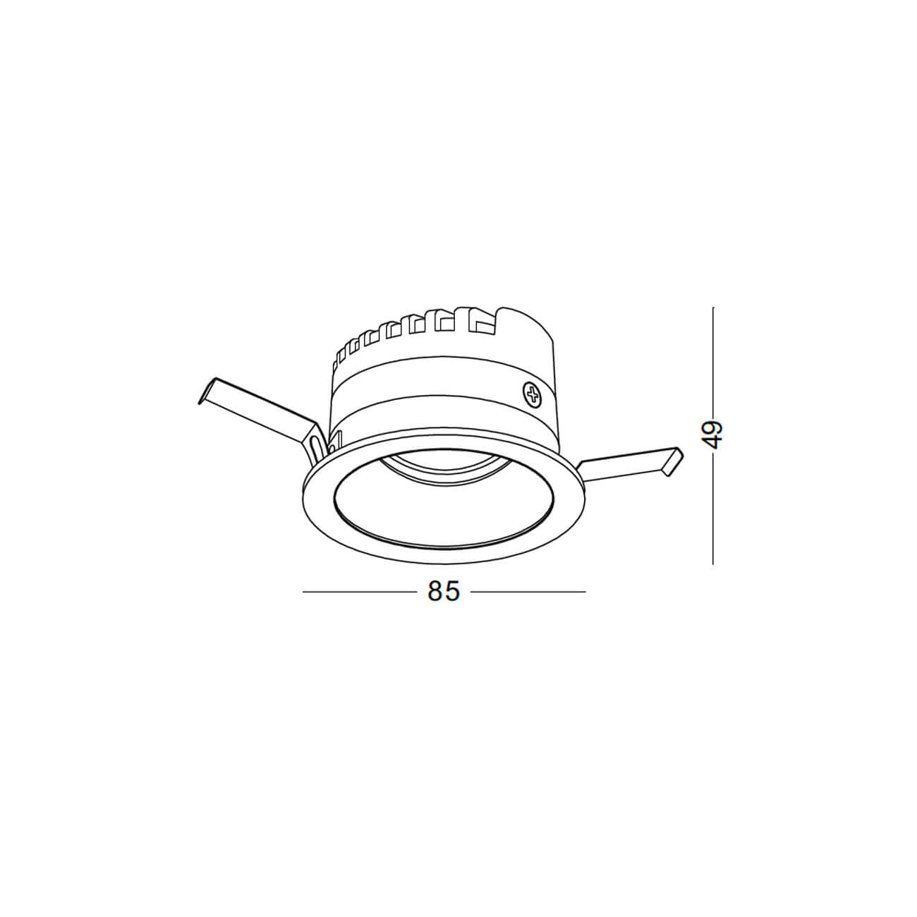 Superslim Spotlight LED zápustné kulaté svítidlo Ra90