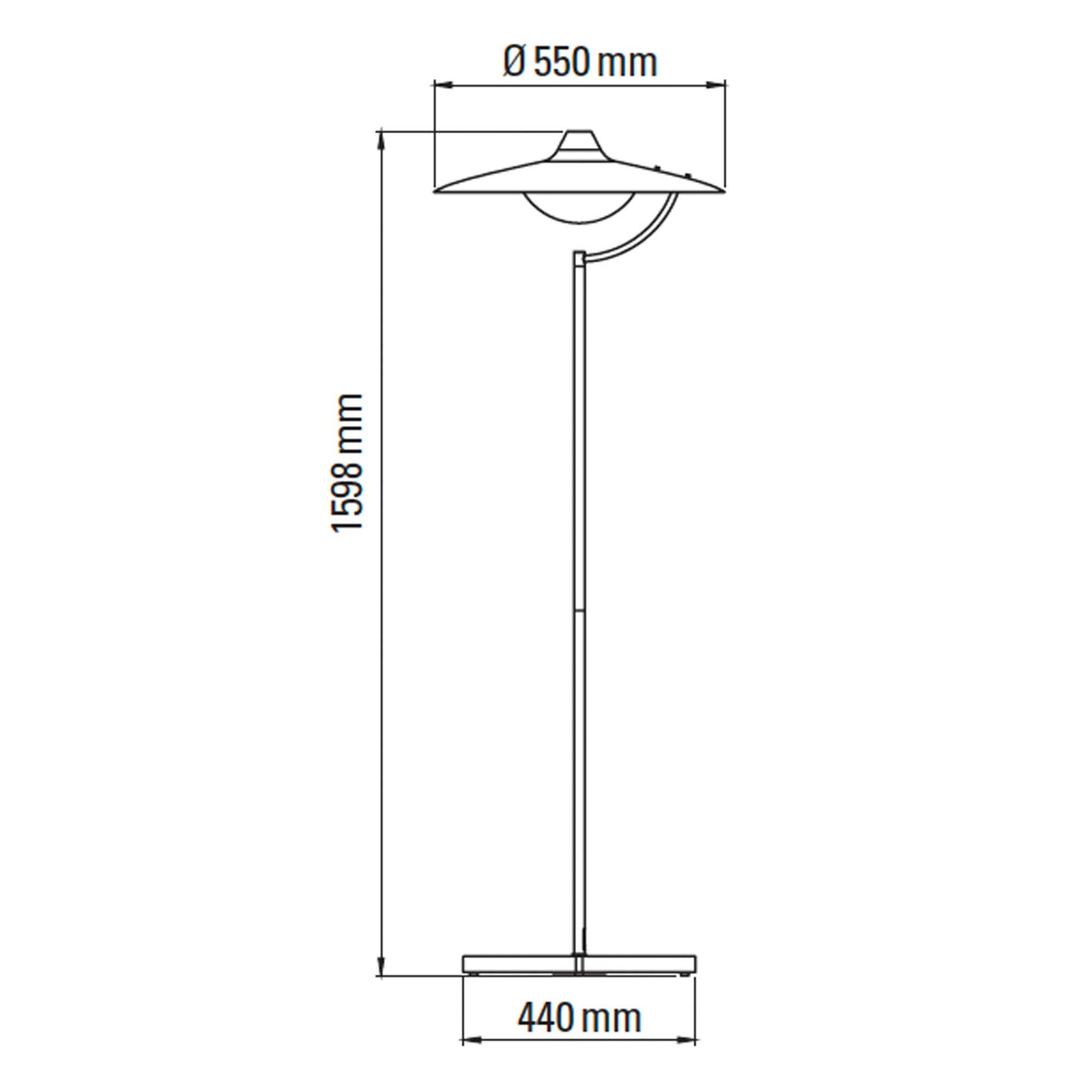 DCW éditions Biny LED stojacia lampa