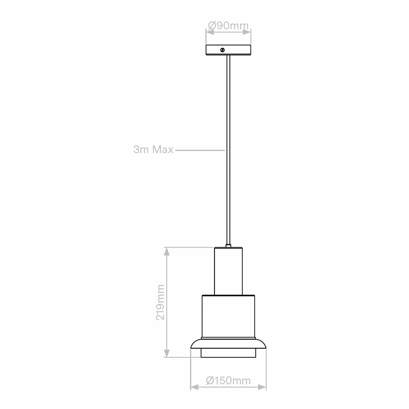 Závesné svietidlo DCW éditions Chaumont S E27