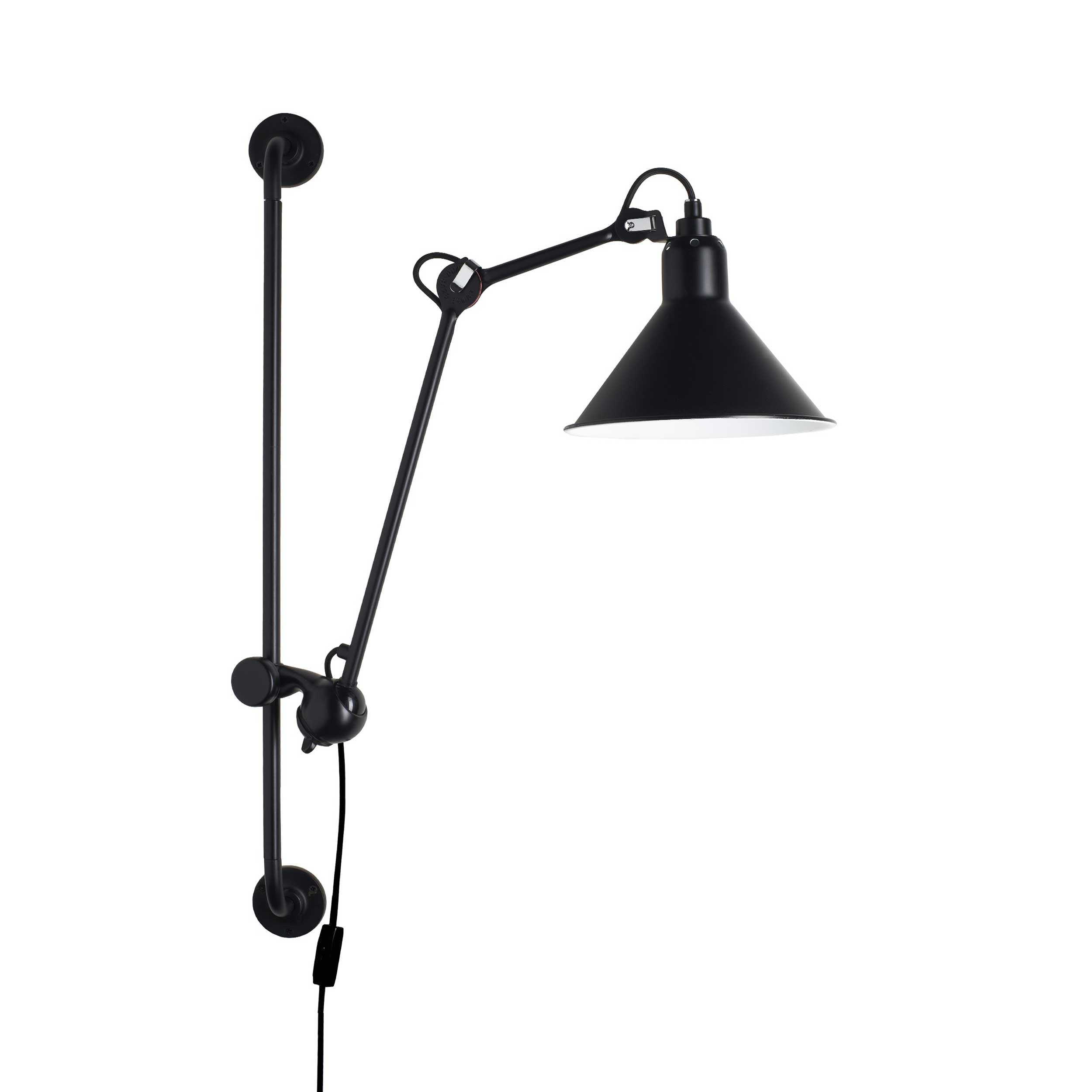 DCW éditions Lampe Gras N°210 E14 nástenné svietidlo s vypínačom
