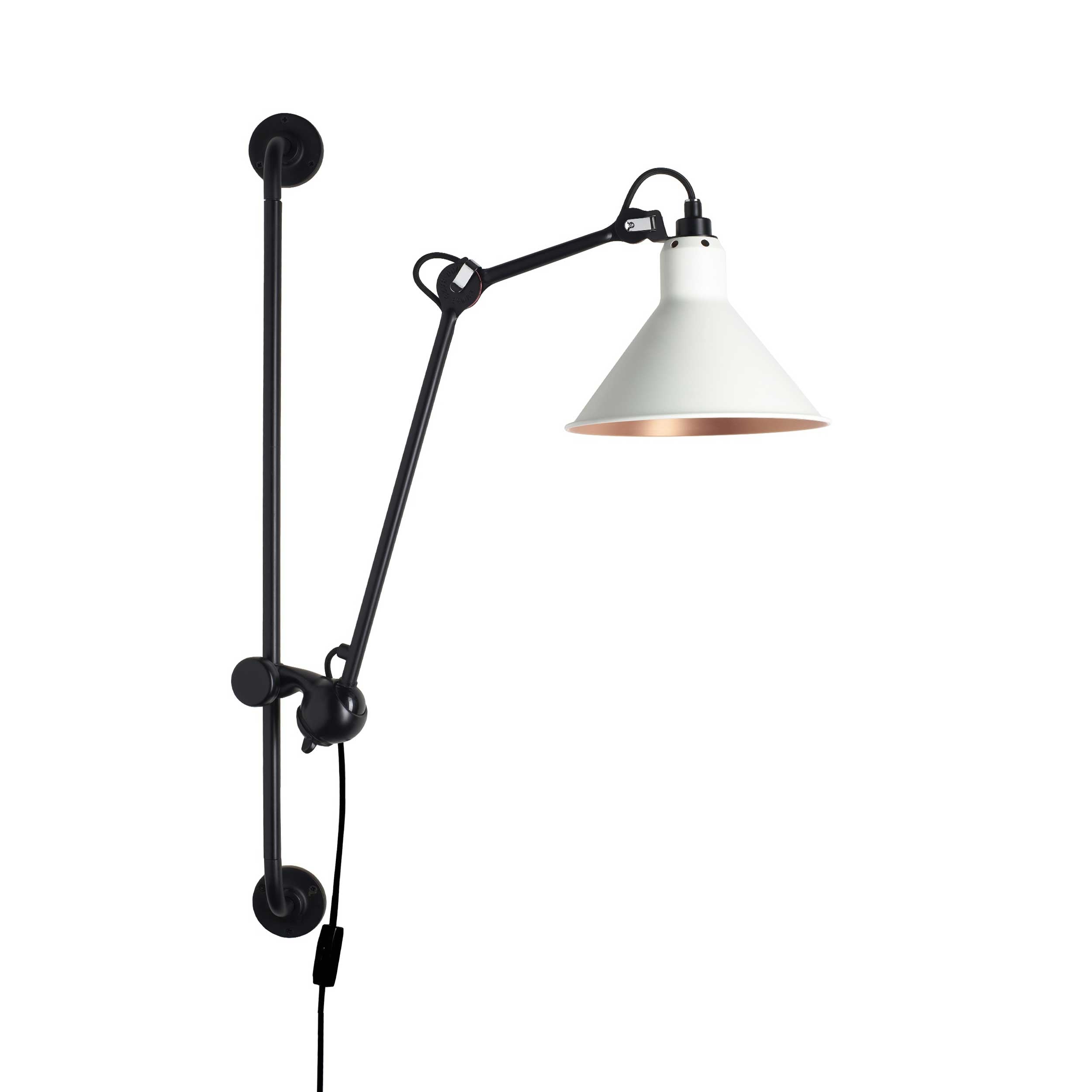 DCW éditions Lampe Gras N°210 E14 nástenné svietidlo s vypínačom