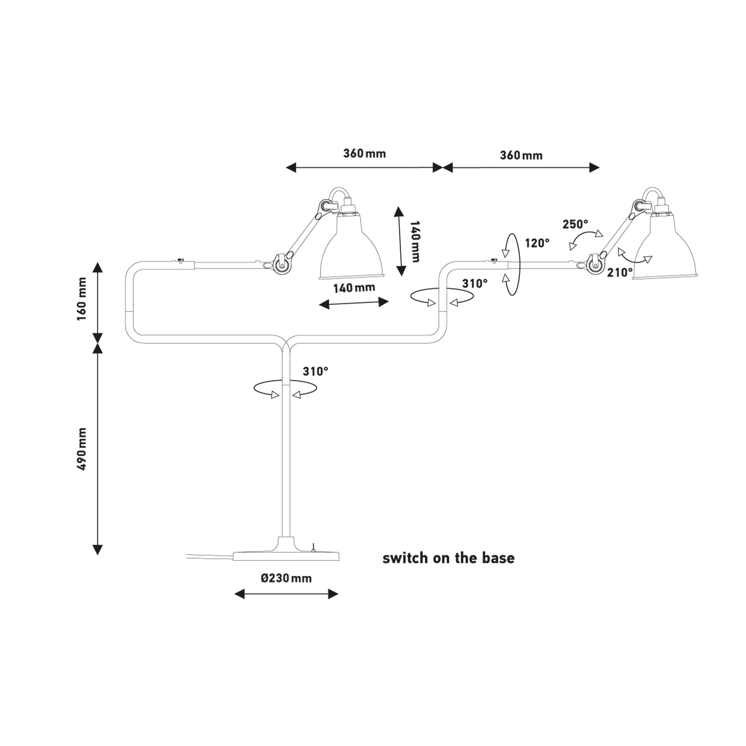 DCW éditions Lampe Gras N°317 E14 stolová svietidlo