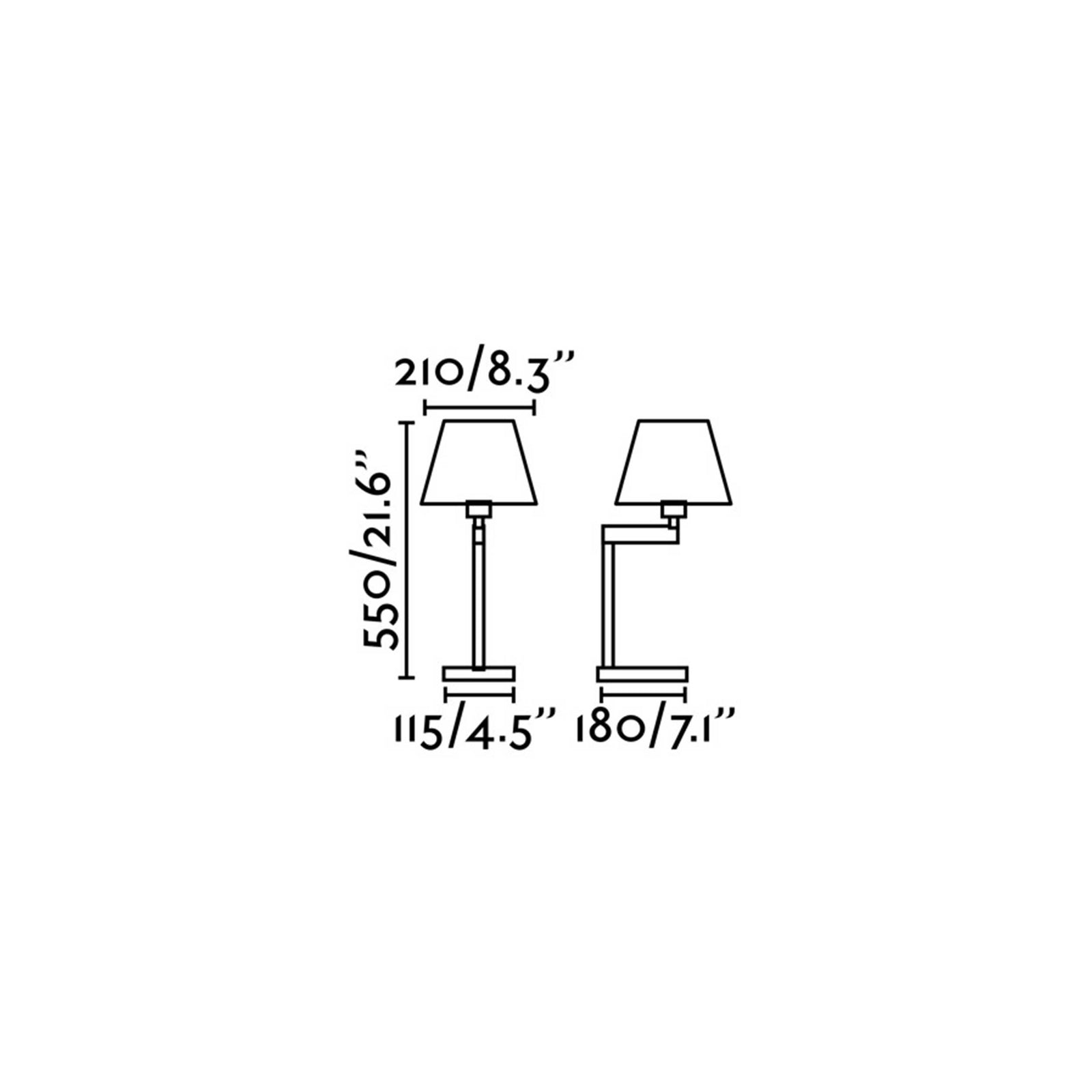 Stolná lampa Faro Artis E27