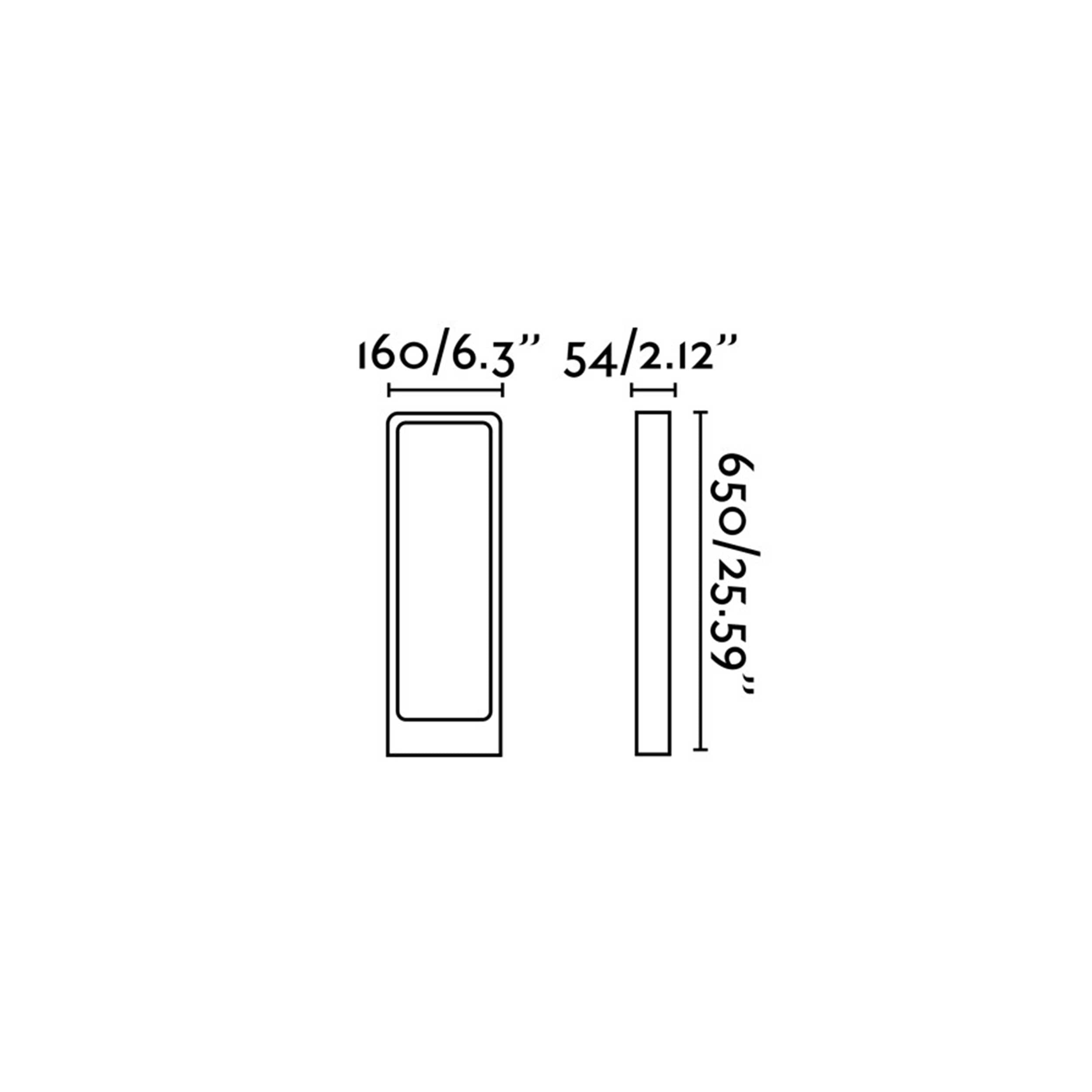 Faro Das LED column exterior light IP54