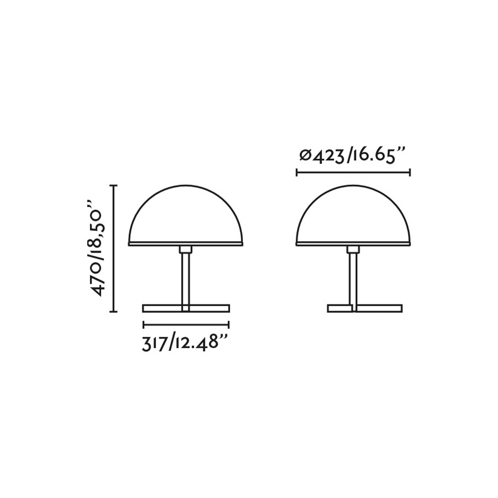 Faro Dome M E27 stmievateľná stolná lampa