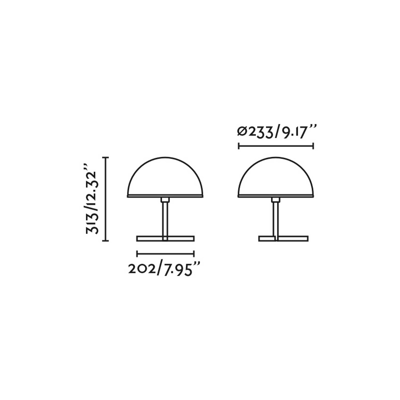 Stolná lampa Faro Dome S E27