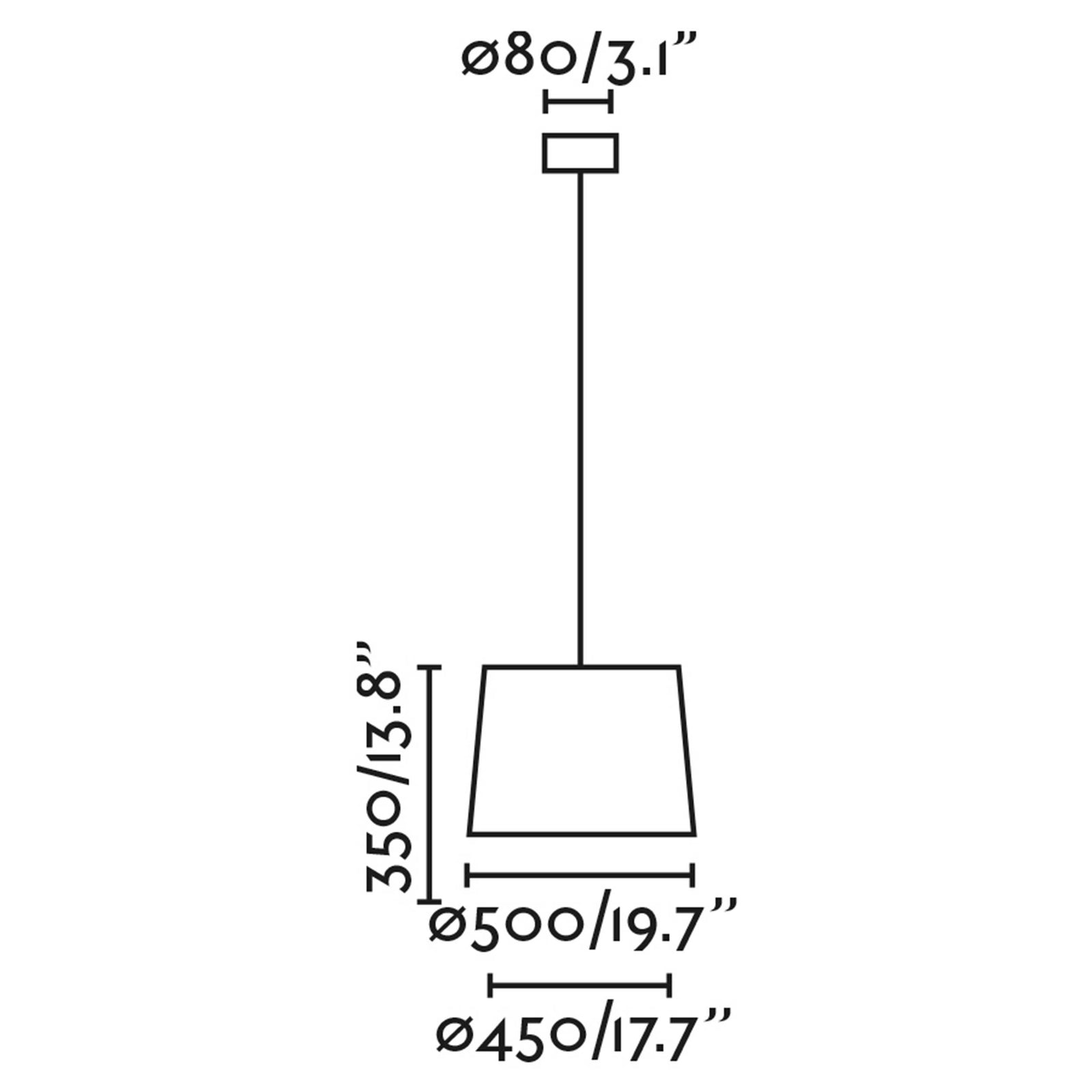 Závesné svietidlo Faro Samba E27
