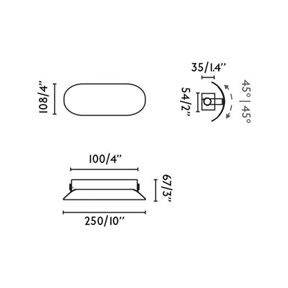Nástenné ambientné svietidlo Faro Novo LED