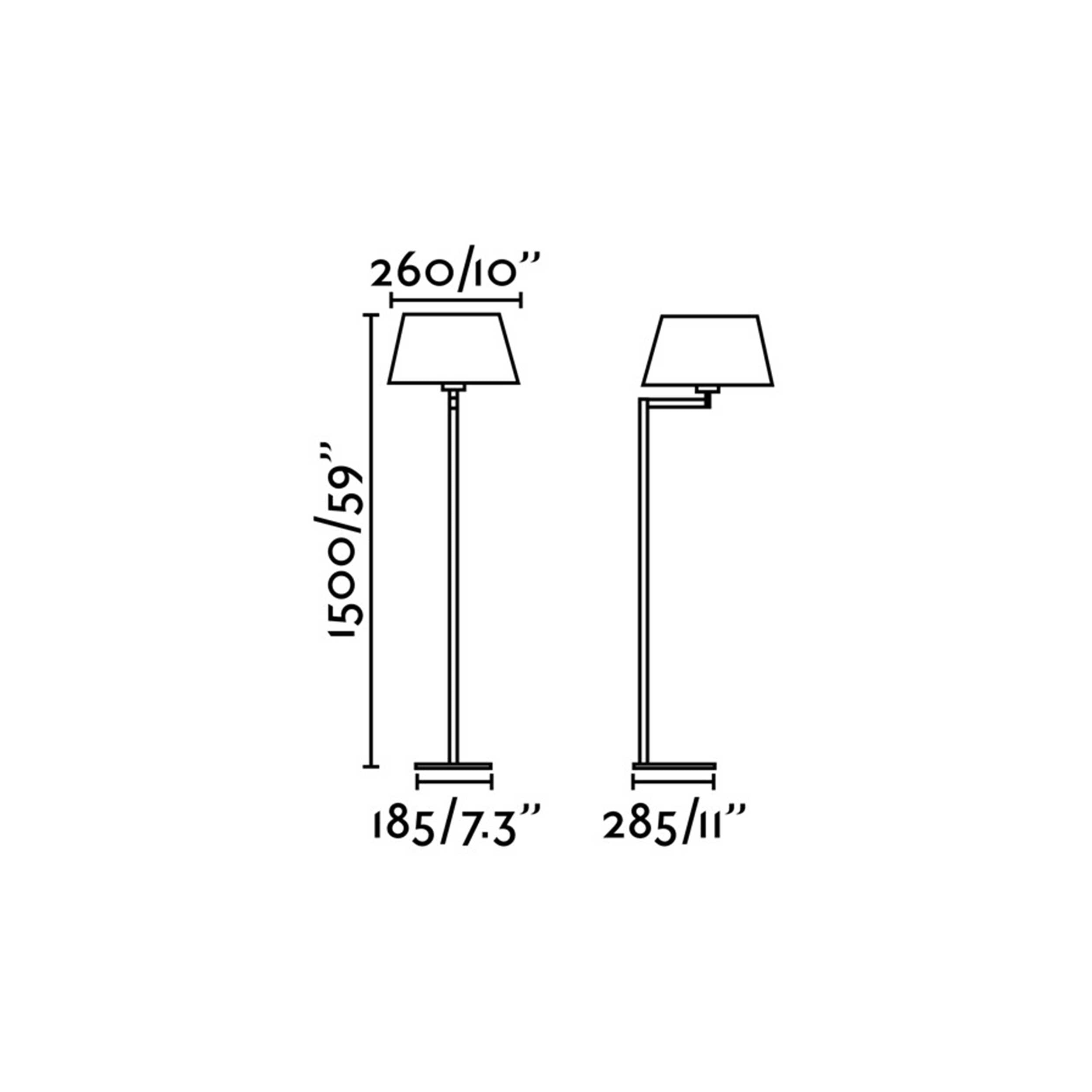 Stojacia lampa Faro Artis E27