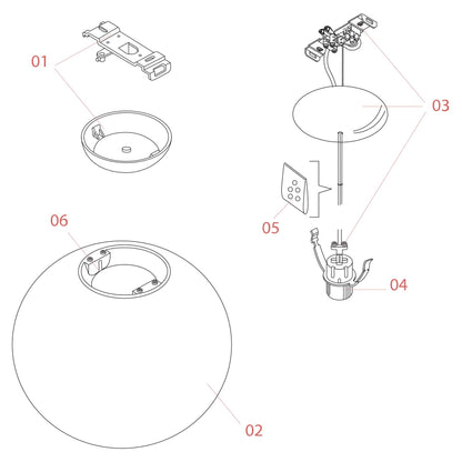 Flos Glo-Ball E27 závěsné svítidlo