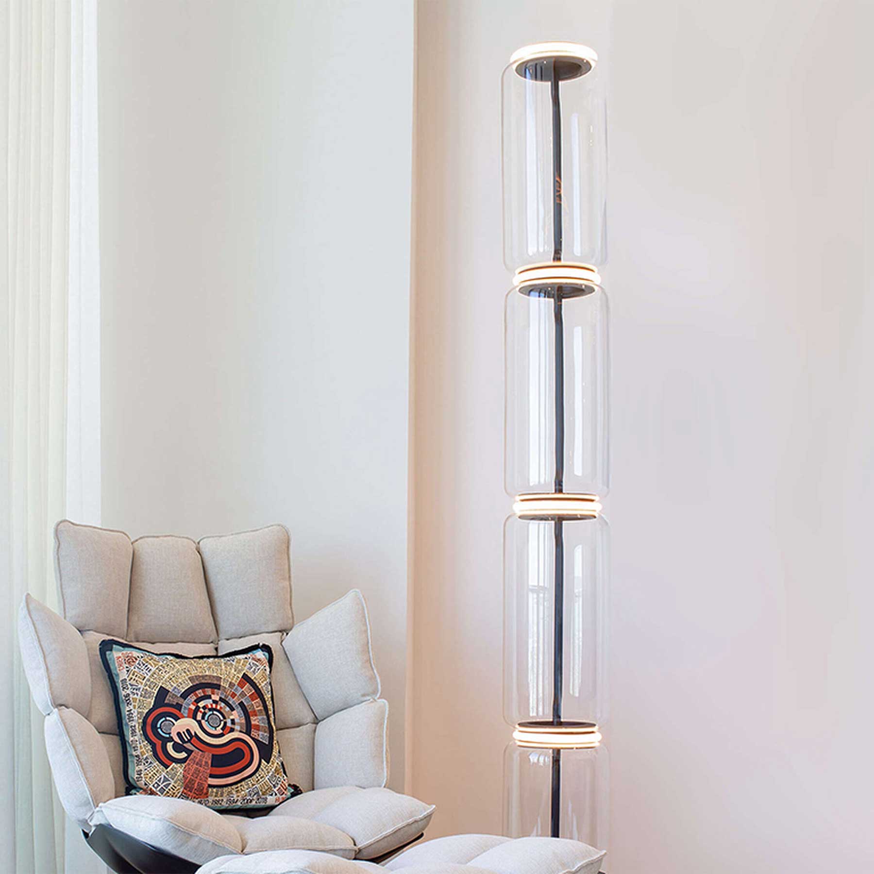 Flos Noctambule LED stojací skleněné svítidlo