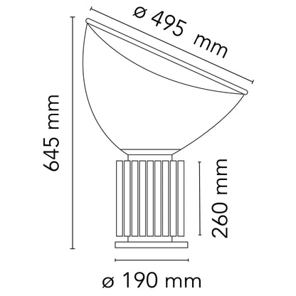 Flos Taccia LED ikonická stolní lampa