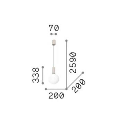 Závesné svietidlo Ideal lux Odeon LED