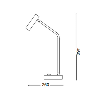 Ideal lux Lolita LED stolová svietidlo USB