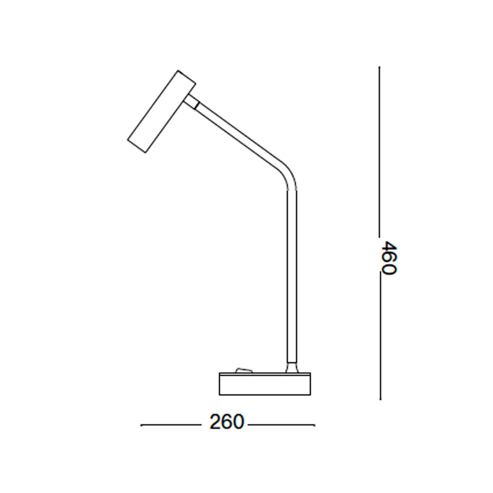 Ideal lux Lolita LED stolová svietidlo USB