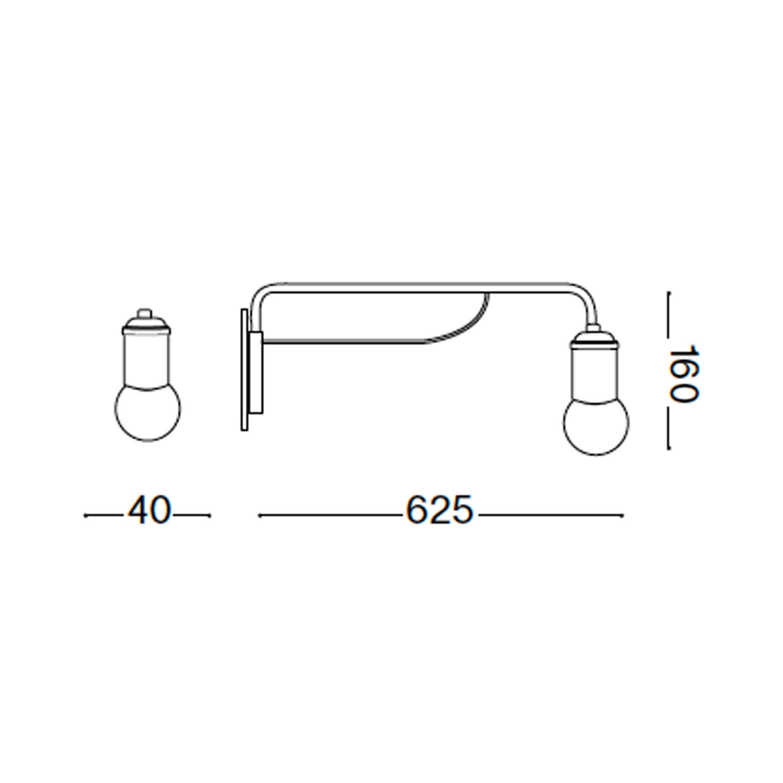 Nástenné svietidlo Ideal lux Newton E27