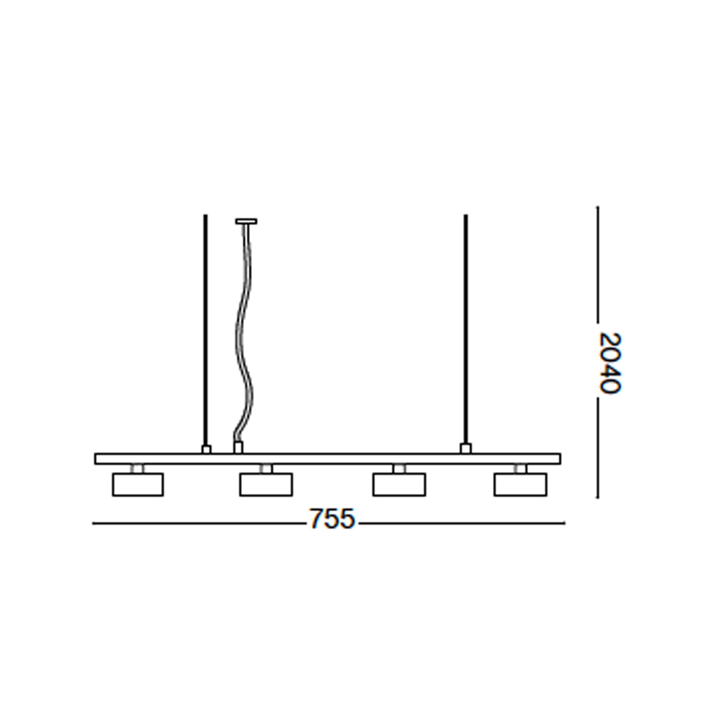 Lineárne závesné svietidlo Ideal lux Minor GX53