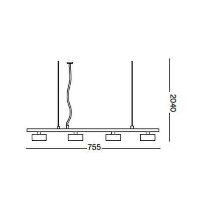 Lineárne závesné svietidlo Ideal lux Minor GX53