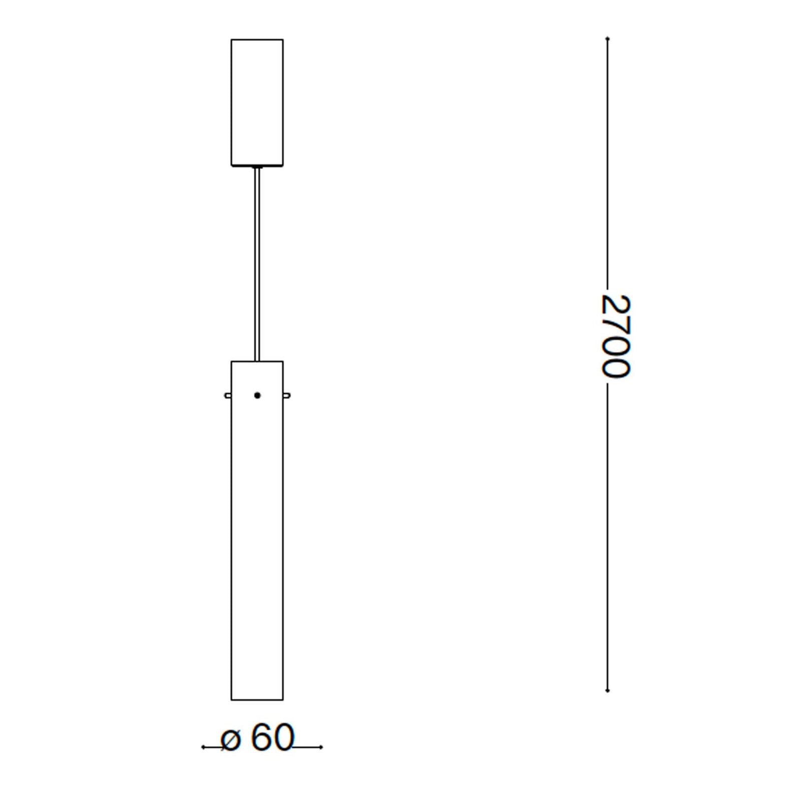 Ideal lux Flam LED závesné svietidlo