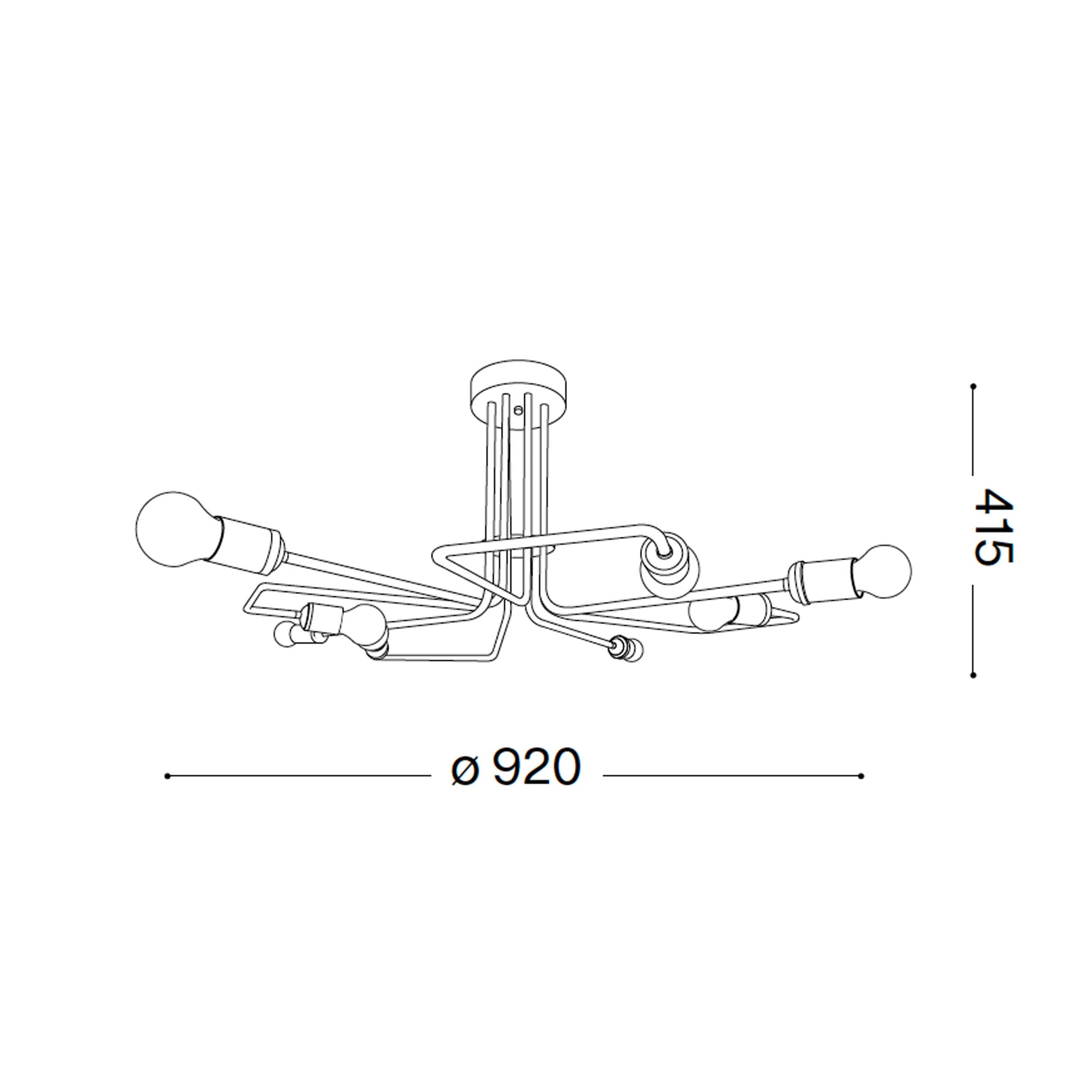 Ideal lux Triumph E27 závesné lineárne svietidlo