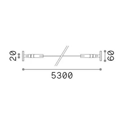 Ideal Lux Tesi flexibilný hliníkový profil pre LED pásy
